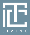 ITC Living logo sfondo azzurro