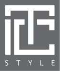 ITC Style logo sfondo grigio